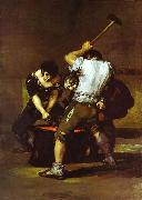 Francisco Jose de Goya La fragna (Smithy). oil